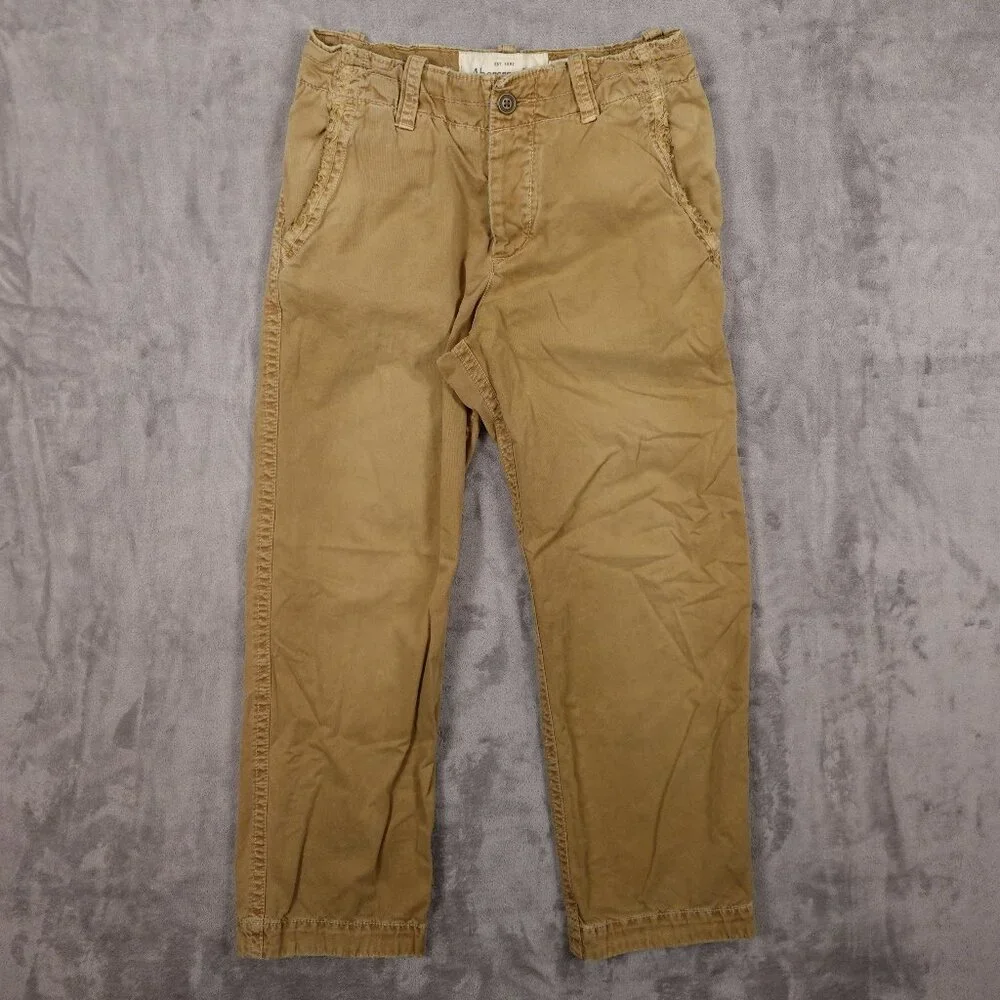 Vintage Abercrombie and Fitch chino pant men's 30x30 tan distressed Y2K - Picture 1 of 15